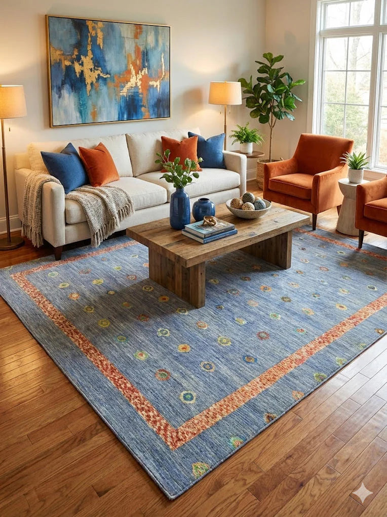 6' x 9' Washable Area Rug