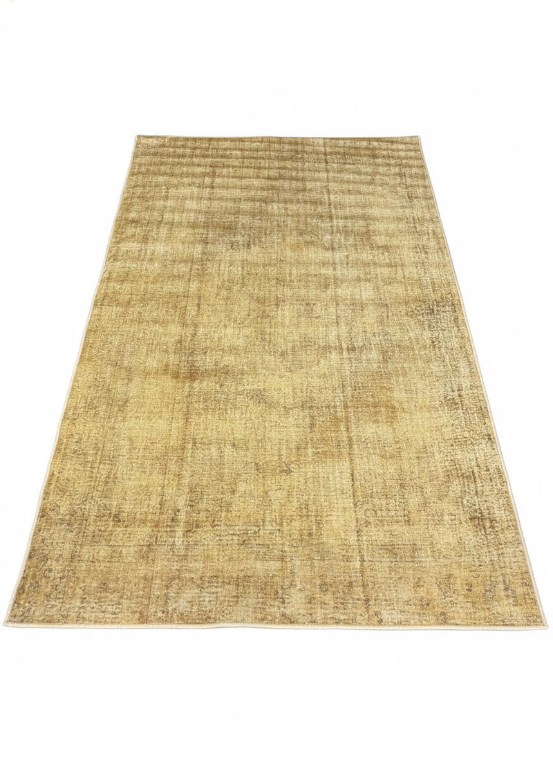 5' x 8' Natural Beige Warm Sand Washable Solid Textured Area Rug