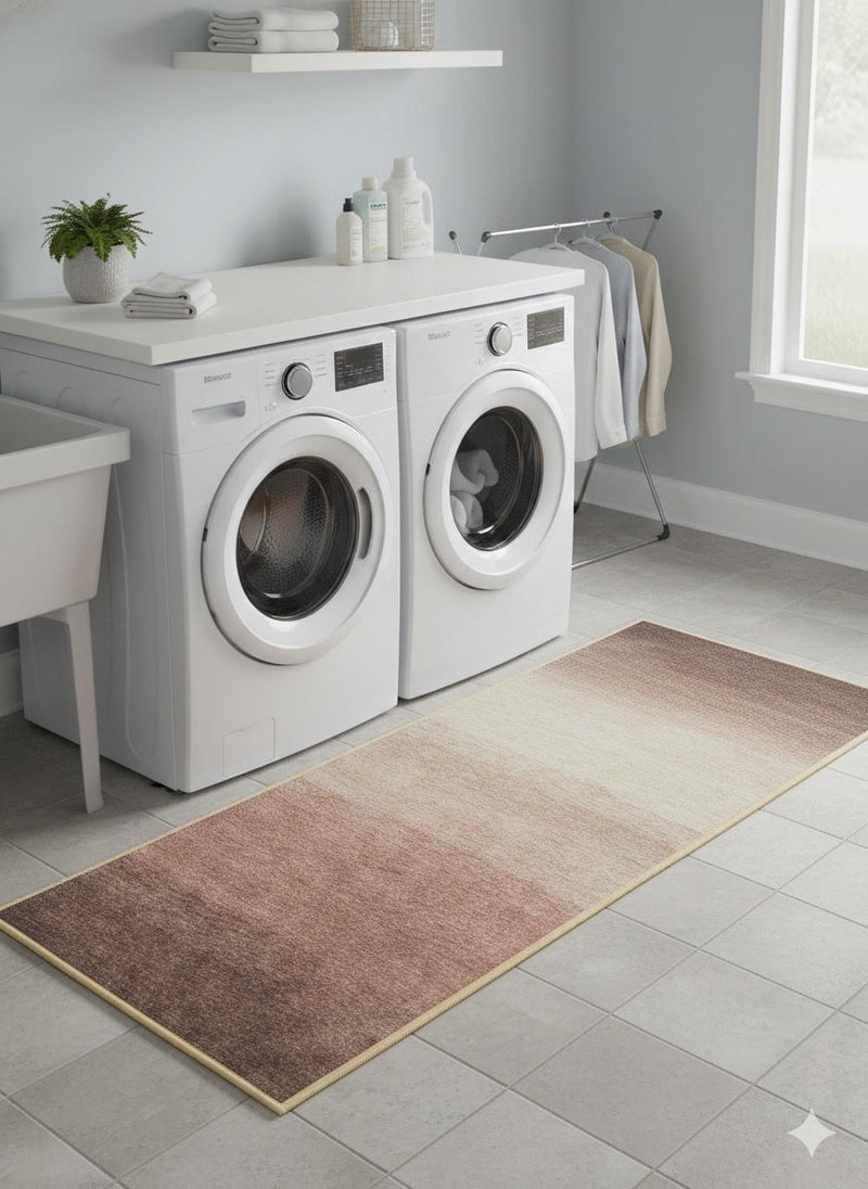 2' x 5' Multi Color Ombre Washable Area Rug