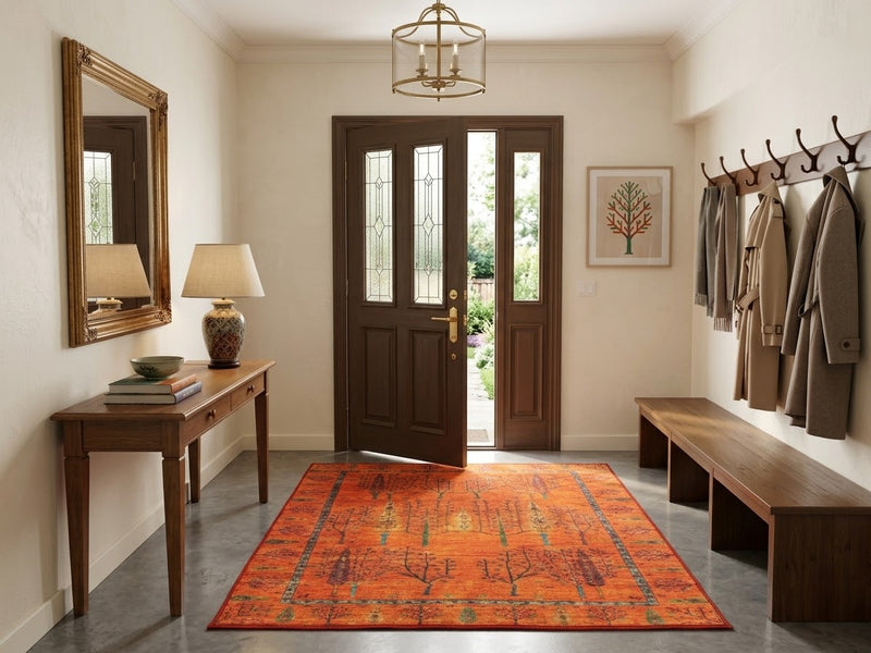 5' x 5' Square Washable Area Rug