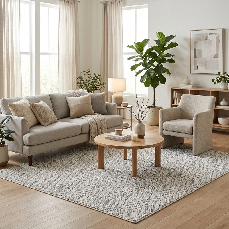8' x 8' Square Washable Area Rug