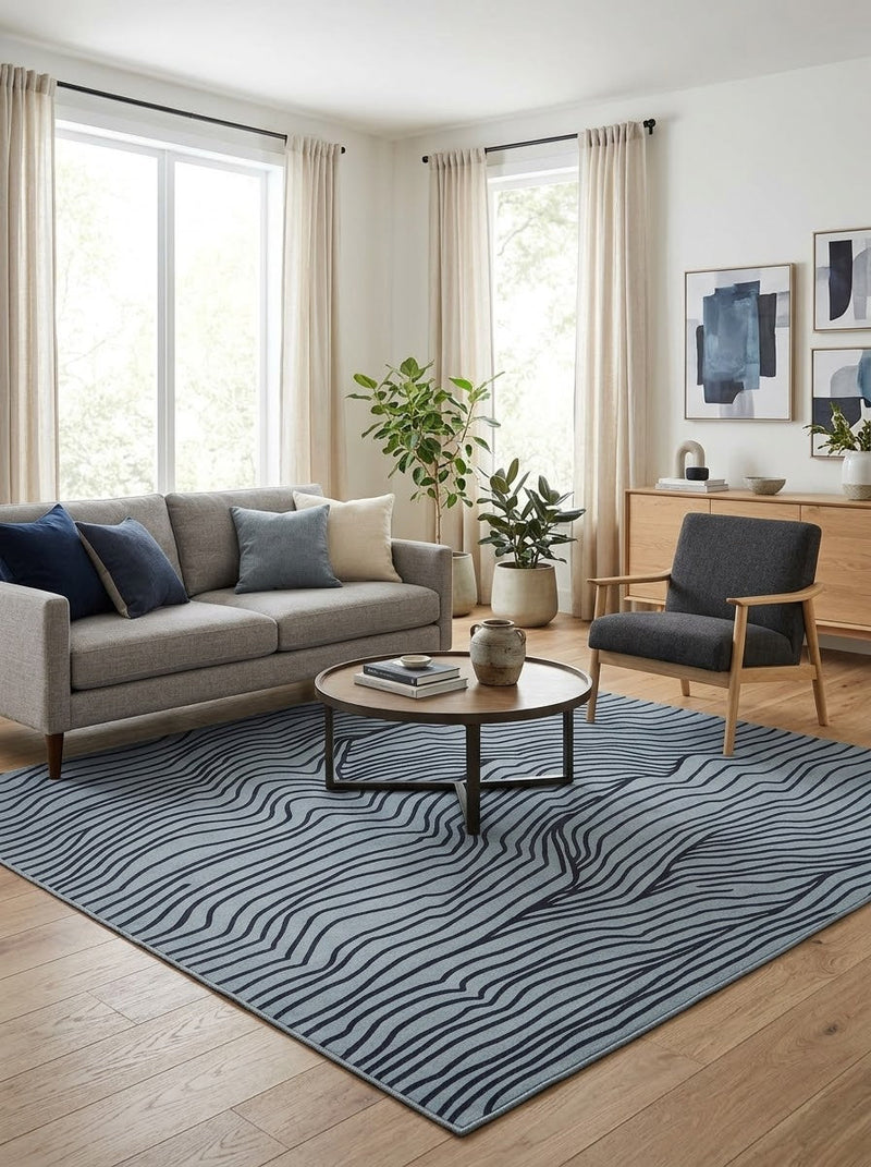 7' x 7' Square Washable Area Rug
