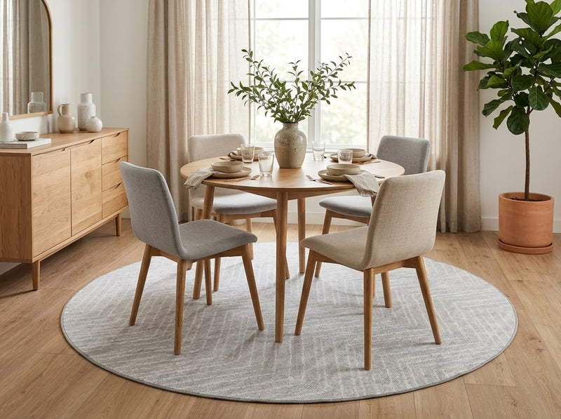 6' Round Washable Area Rug