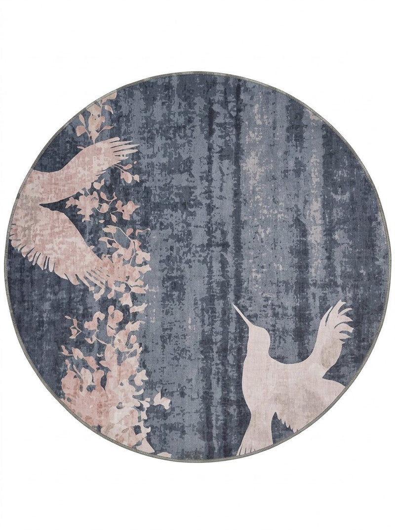 6' Round Washable Area Rug