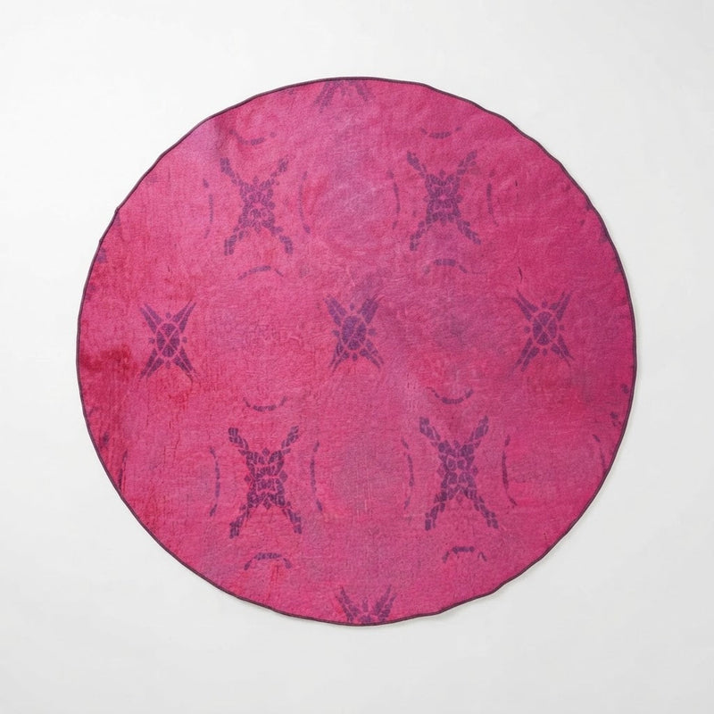 6' Round Washable Area Rug