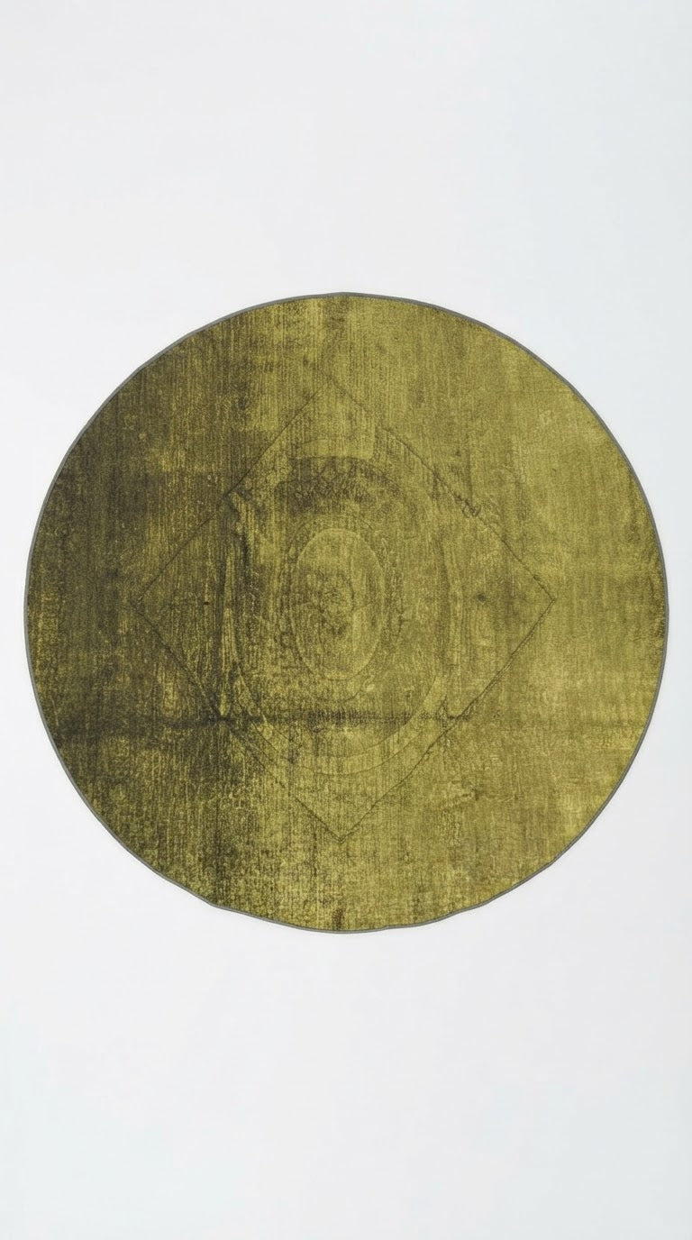 6' Round Washable Area Rug