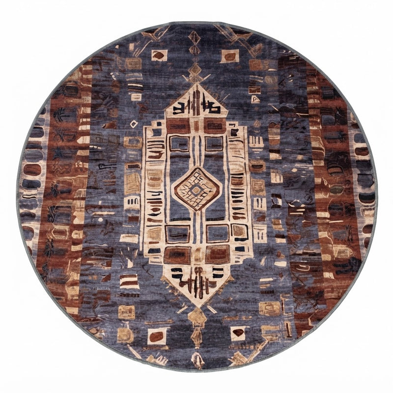 5' Round Washable Area Rug