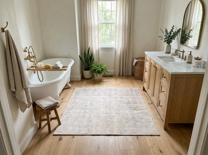 4' x 4' Square Washable Area Rug